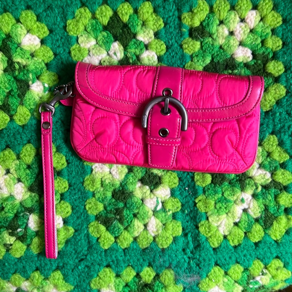 Coach Quilted Wristlet